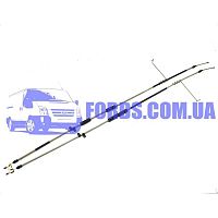7T162A603AD Трос ручника FORD CONNECT 2002-2013 (-ABS) DP GROUP