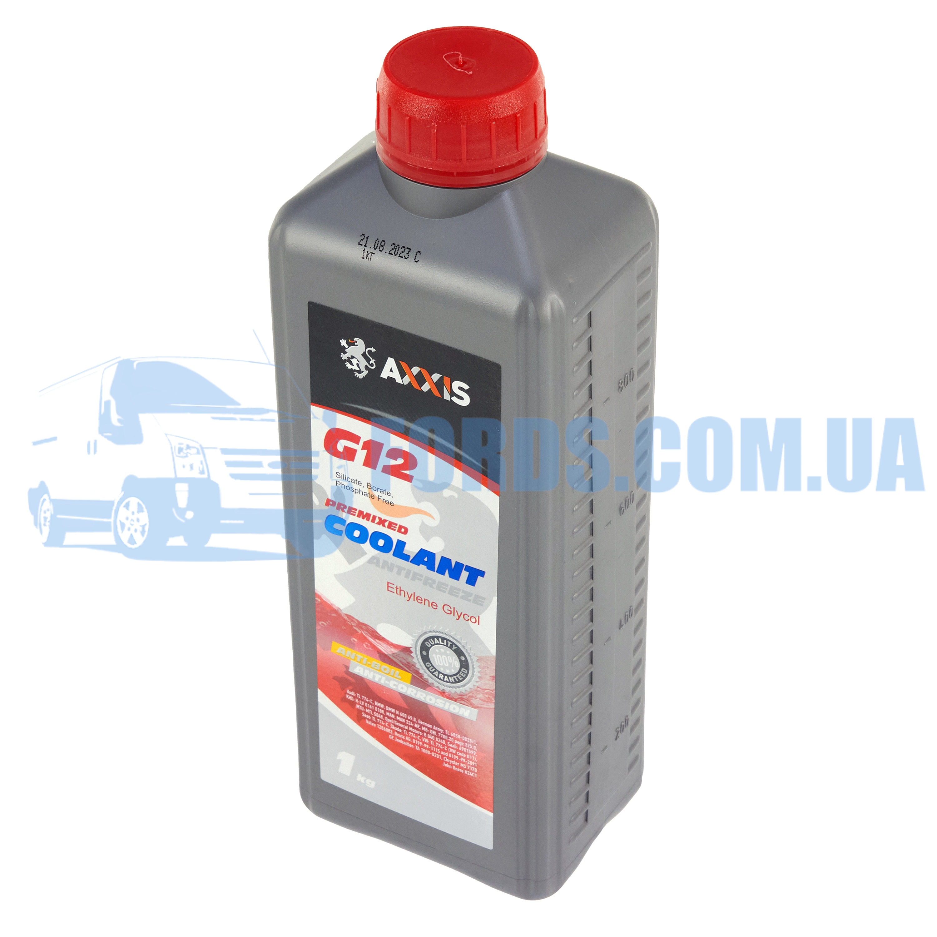 Антифриз RED G12 Сoolant  (червоний) (Каністра 1кг)