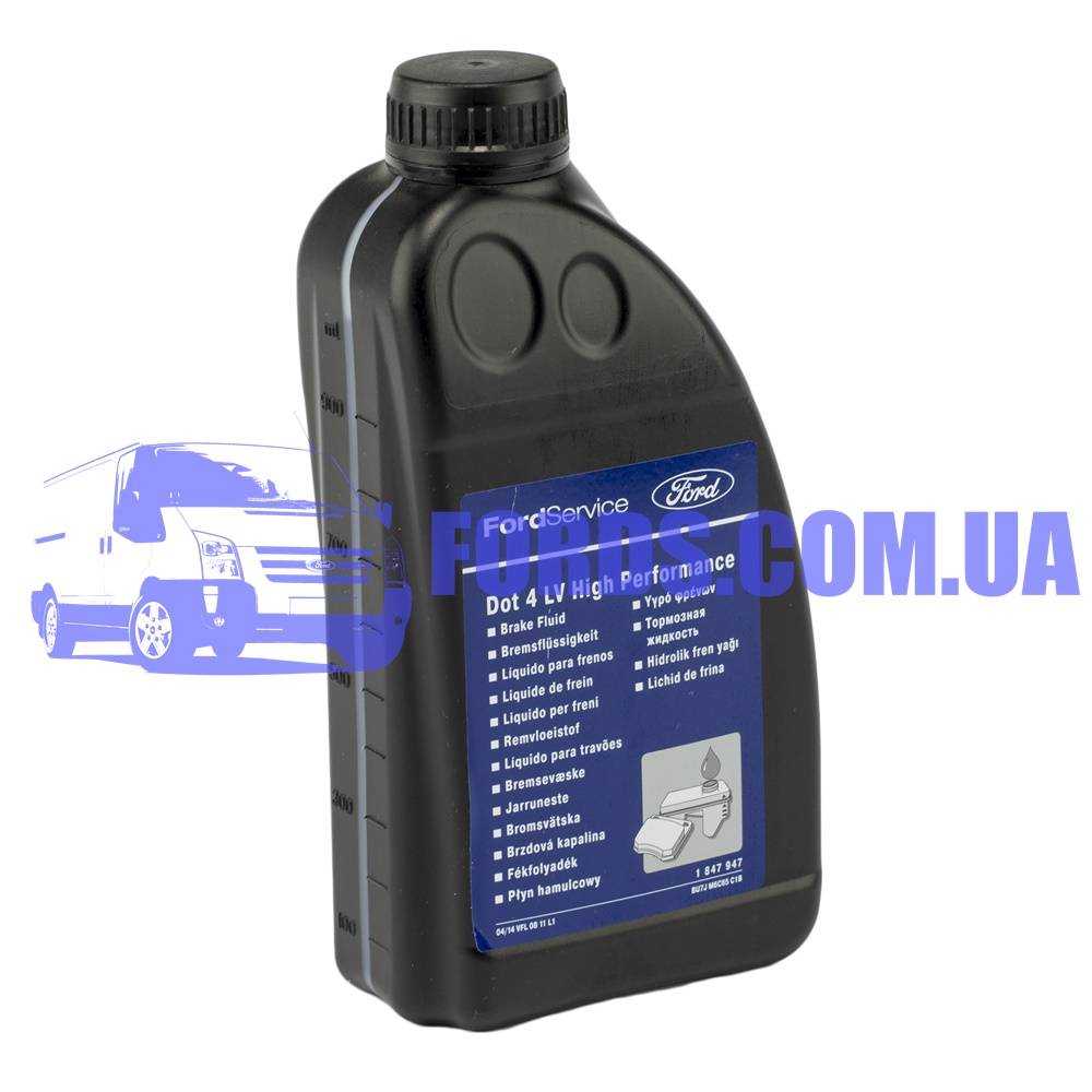 Ford 1847947.Жидкость тормозная FORD DOT4 LV (WSS-M6C65-A2 1L