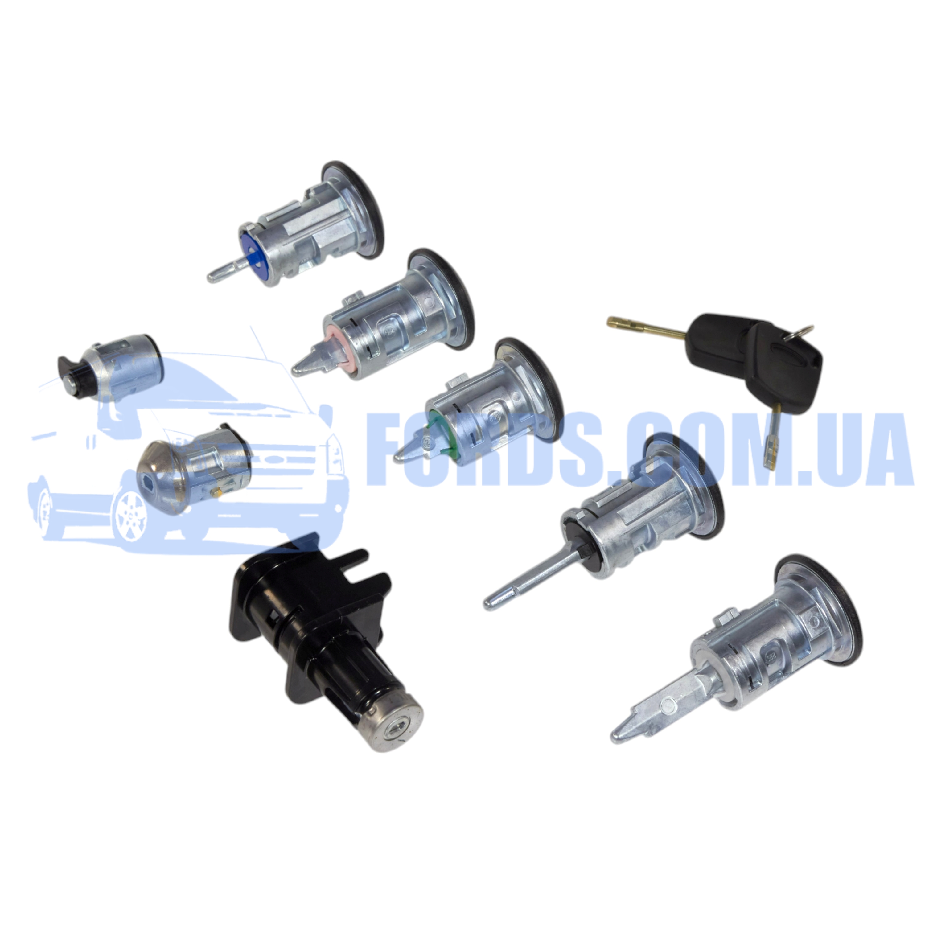 コンチネンタル ROM Ford 1526498.Комплект личинок замков FORD CONNECT 2006-2013 (8ШТ) HMPX