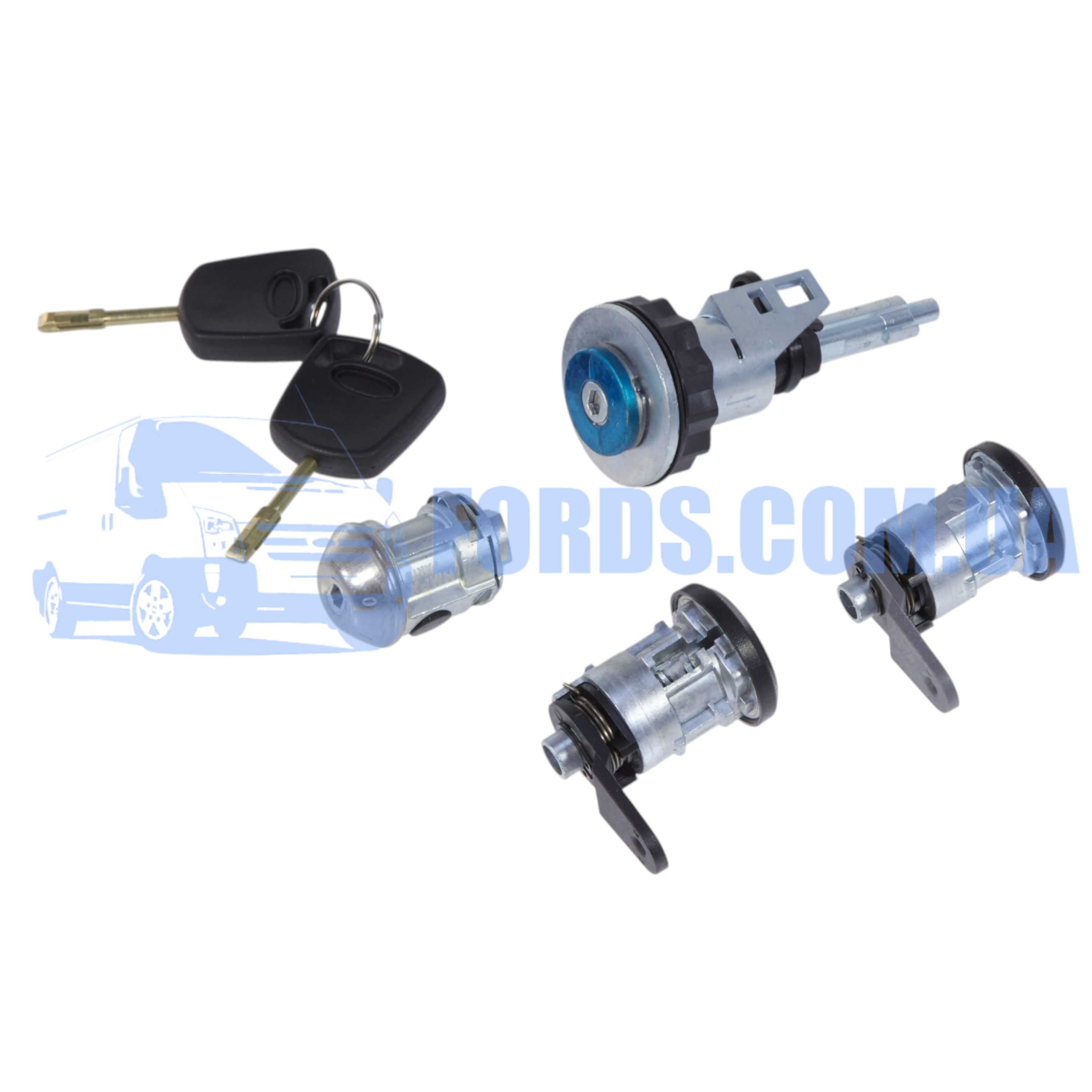 チッチ（4点） Ford 3940926.Комплект личинок замков FORD FIESTA 1995-2002 (4ШТ) HMPX
