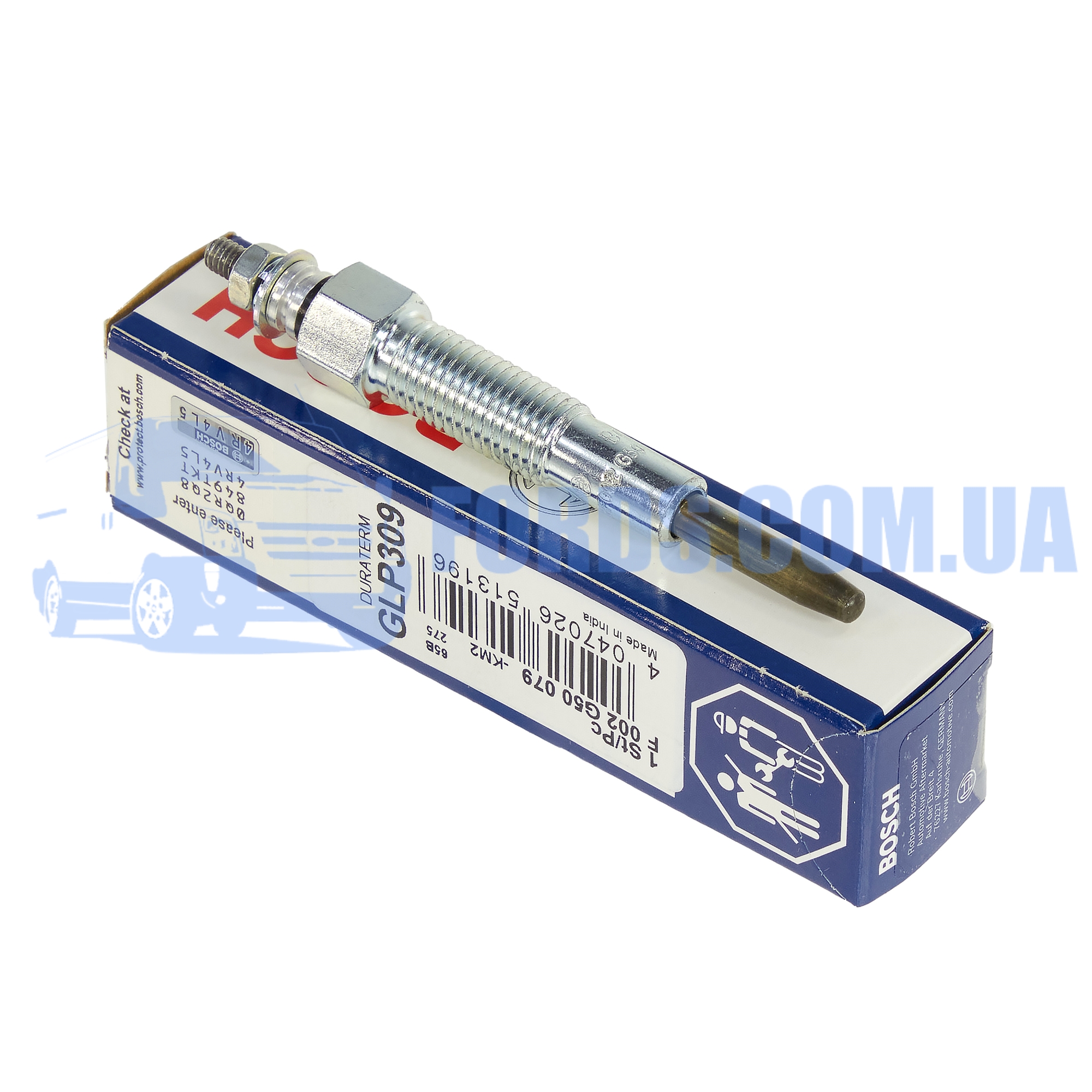 Ford 1536023.Свеча накала FORD RANGER 1998-2012 (2.5TDI) BOSCH