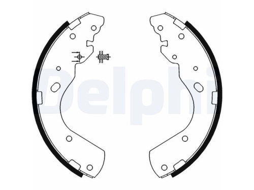 4509601 Колодки тормозные задние FORD RANGER 1998-2012 (295X54) DELPHI