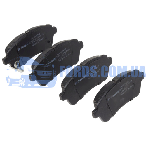 CU2Z2V001E Колодки тормозные передние FORD FIESTA 2008-2019 JP GROUP