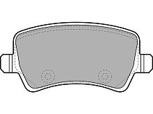 1916606 Колодки тормозные задние FORD S-MAX/GALAXY 2006-2015 DELPHI