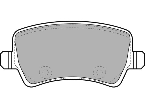 1752093 Колодки тормозные задние FORD S-MAX/GALAXY 2006-2015 DELPHI