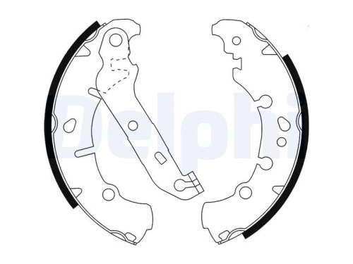 1236882 Колодки тормозные задние FORD FIESTA/FUSION 2001-2012 DELPHI