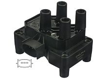 4M5G12029ZB Катушка зажигания FORD FIESTA/FOCUS/ESCORT/MONDEO 1998- (ZETEC) DELPHI