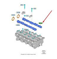 8A6G6A269BA Распредвал выпускной FORD FIESTA/B-MAX 2008-2019 (1.25/1.4) ORIGINAL