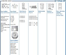 CK4Q6105 Поршень двигателя с кольцами FORD RANGER 2012- (3.2TDCI 200PS) NURAL