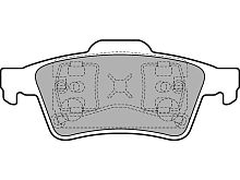 2T142M008AA Колодки тормозные задние FORD CONNECT 2002-2013 (Диск) DELPHI