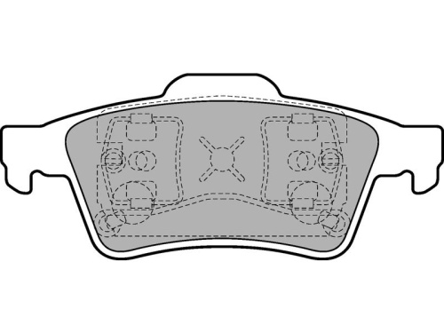 4387371 Колодки тормозные задние FORD CONNECT 2002-2013 (Диск) DELPHI