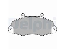 Колодки тормозные передние FORD TRANSIT 1991-2000 (R=14") DELPHI