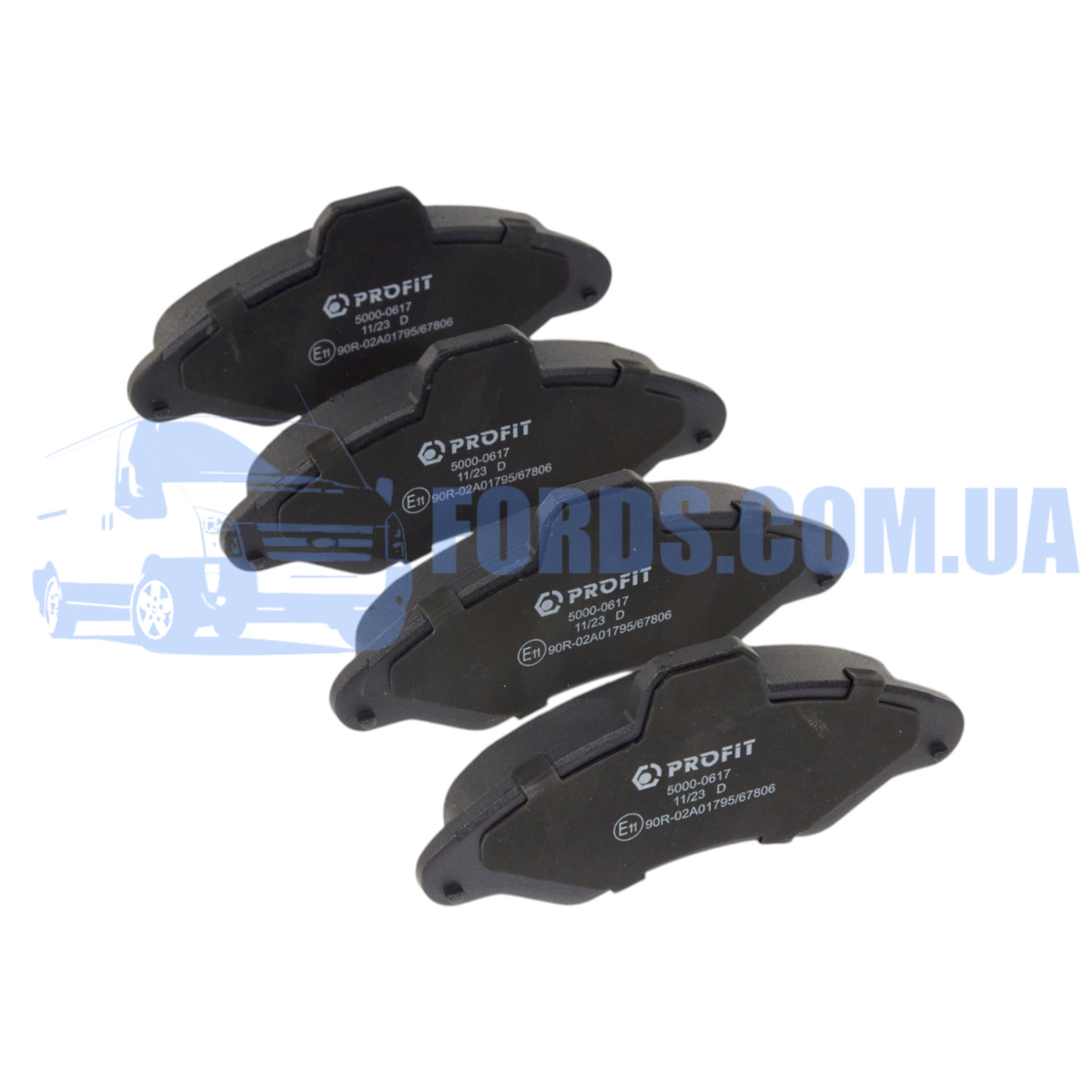 Ford 1130751.Колодки тормозные передние FORD ESCORT/ORION 1990