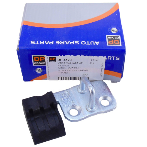 4125528 Скоба замка двери задней нижняя FORD TRANSIT/CONNECT 2000-2008 (Распашной) DP GROUP